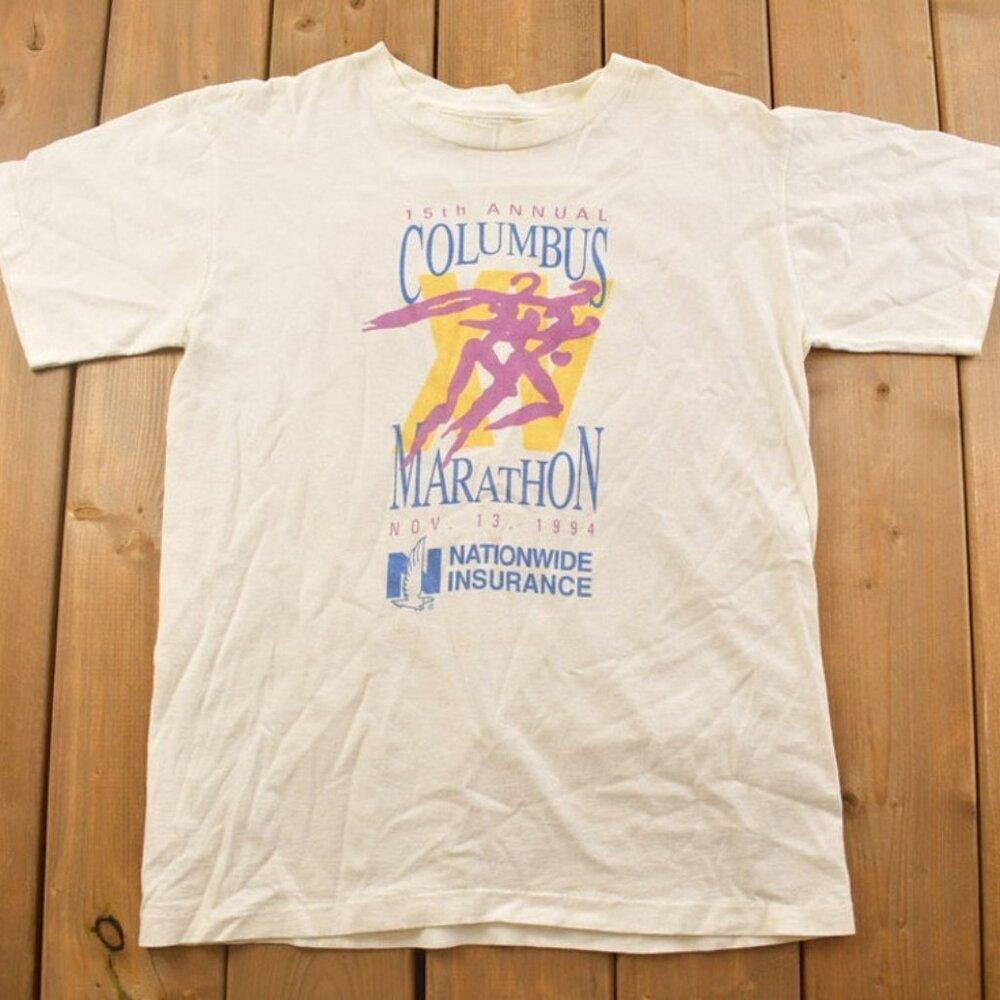 1994 The 15Th Annual Columbus Marathon Tee Graphic Shirt
